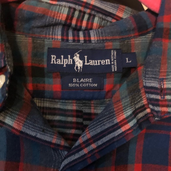 Blue Ralph Lauren button down - Picture 4 of 4